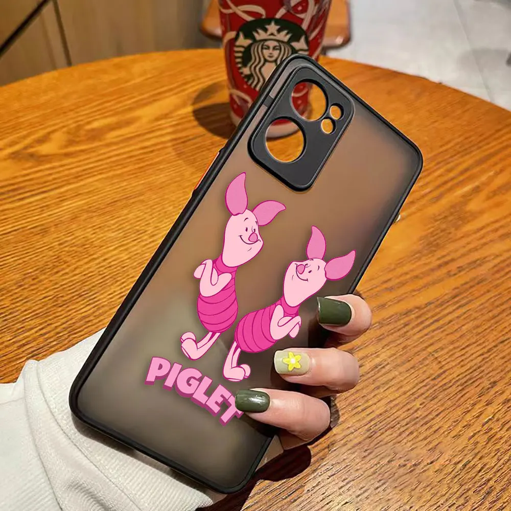 thumbnail image 1 of Matte Phone Case for OPPO RENO 8 8T 7Z 7 6Z 6 5 4 3 PRO PLUS 4G 5G Hard Case Funda Coque Capa Shell Cover Cute Pink Piglet Anime, 1 of 5