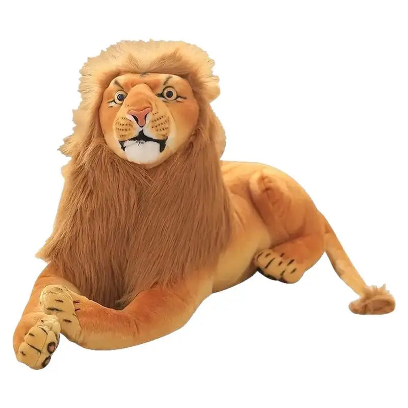 

Мягкое Животное, плюшевое Лев, реалистичное Африканское животное, плюшевое животное, плюшевые игрушки, удобная обнимающая игрушка, домашний декор для детей, взрослых, день рождения