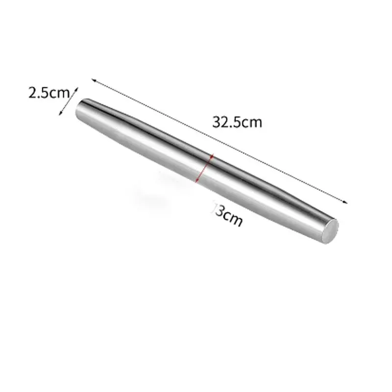 Rolling Pin Cooking Tools Kitchen Tool Stainless Steel Moisture Proof Drop Resistant Kitchen Baking Tools Non-Deformable Rolling Pin Flour Crust Press