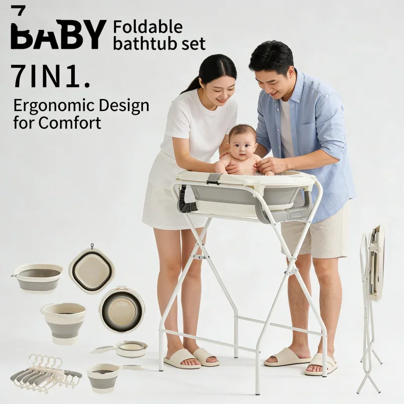 7-in-1 Foldable Baby Bath Set 3