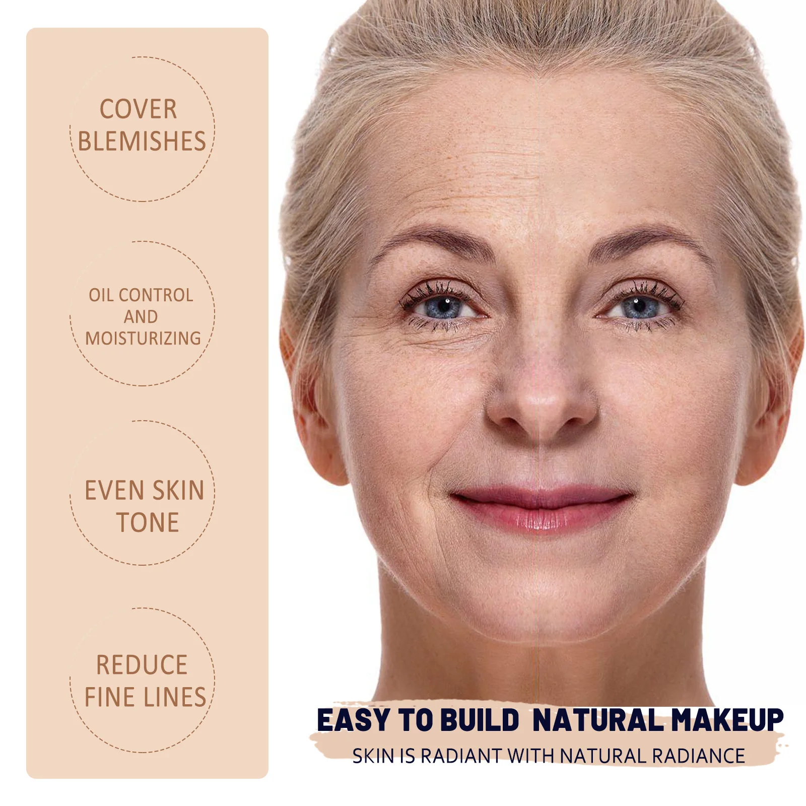 Last 24 Hours Foundation Make-up Essence Cover Acne Fine Lines Dark Spots Moisturizes Skin Evens Skin Tone Concealer Cosmetics 4