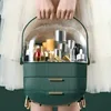 Makeup Organizer Cosmetic Storage Organizer Vanity Countertop Cosmetic Display Box Case with Drawers Cover Waterproof Dust-proof 5
