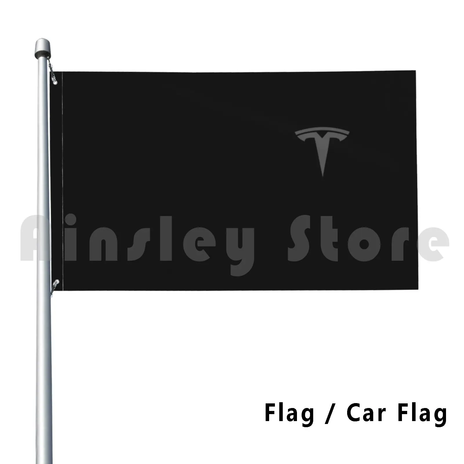 Grigio Tesla Logo Outdoor Decor Flag Car Flag Tesla Tesla Ebay Tesla Etsy Grey Tesla White Tesla Black Tesla Red Tesla