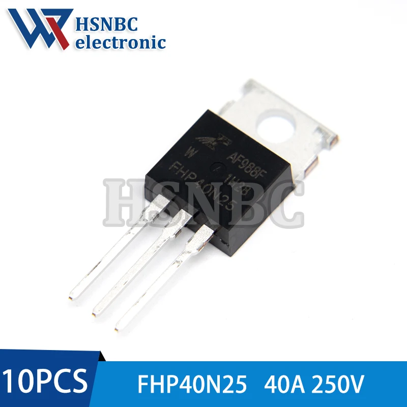 10Pcs/Lot FHP40N25 40N25 FHP40N25W TO-220 40A 250V N-channel Power MOSFET Transistor New Original