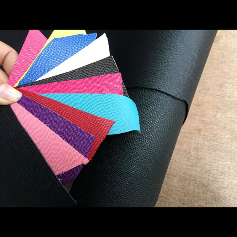 풀 그레인 컬러풀 타이가 퍼스트 레이어 가죽 공예 재료, 크로스 패턴 소가죽, DIY 작업 액세서리