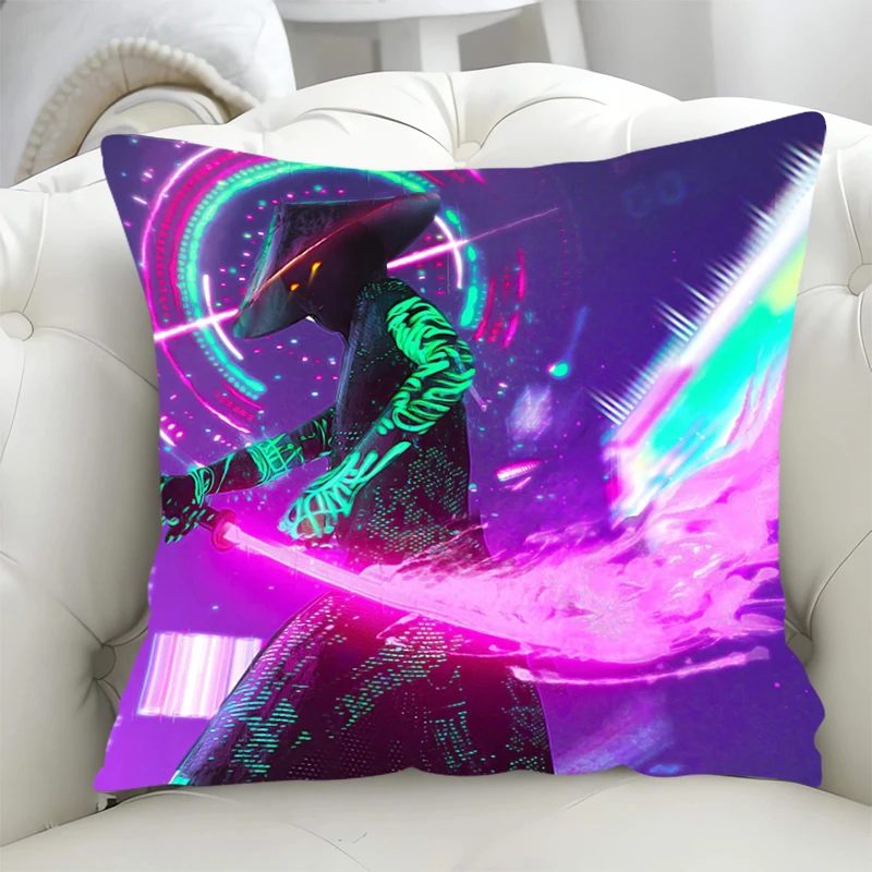 

Наволочки для кровати в стиле киберпанк, декоративная наволочка, короткая плюшевая наволочка, 40*40, двусторонний принт, Осенние Декоративные Чехлы