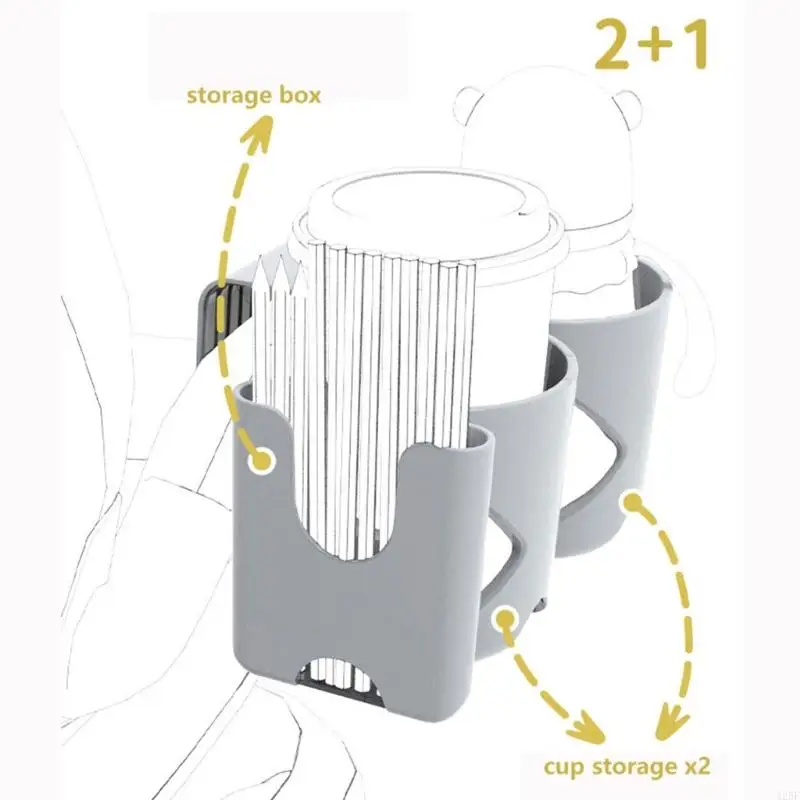 Universal Baby Car Seats Cup Holder Infant Strollers Cup Holder for Drink Access 425F