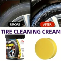 Tire care wax, plastic and rubber repair agents for all car models, waterproof maintenance and cleaning cream for external gloss 3