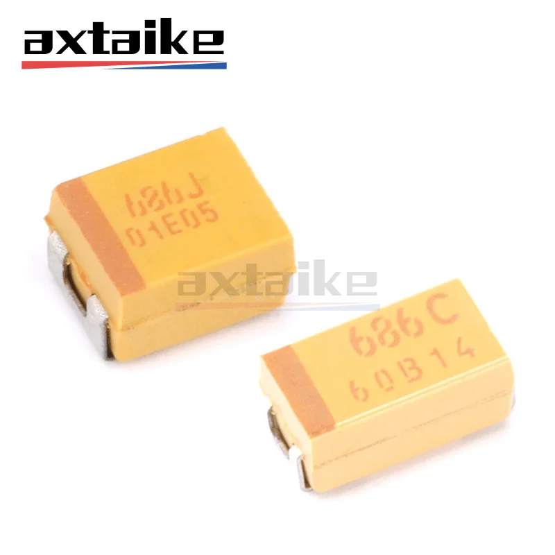 10PCS 6.3V 10V 16V 25V 68UF 686 686K A B C D E 3216 3528 6032 7343 10% SMD 686J 686A 686C 686E Tantalum Capacitor 10pcs 1 5uf 16v 25v 35v 155 155k a b 3216 3528 10% smd 155c 155e 155v tantalum capacitor