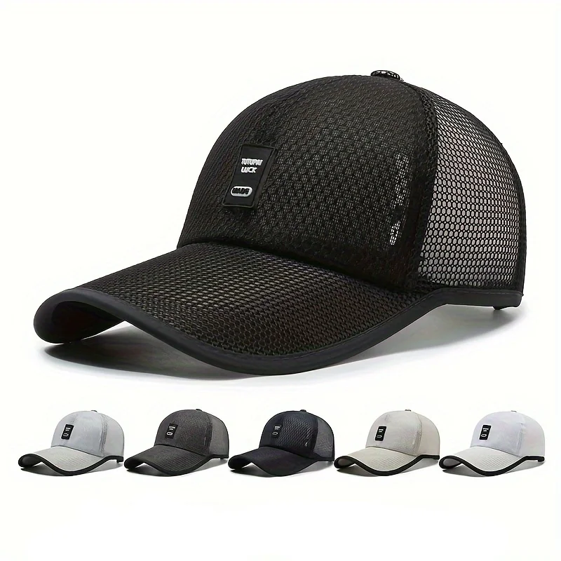 

2024 Summer Baseball Hat Duck Tongue Outdoor Sunscreen Hat Men's Breathable Sun Hat Mesh Hat Baseball Hat