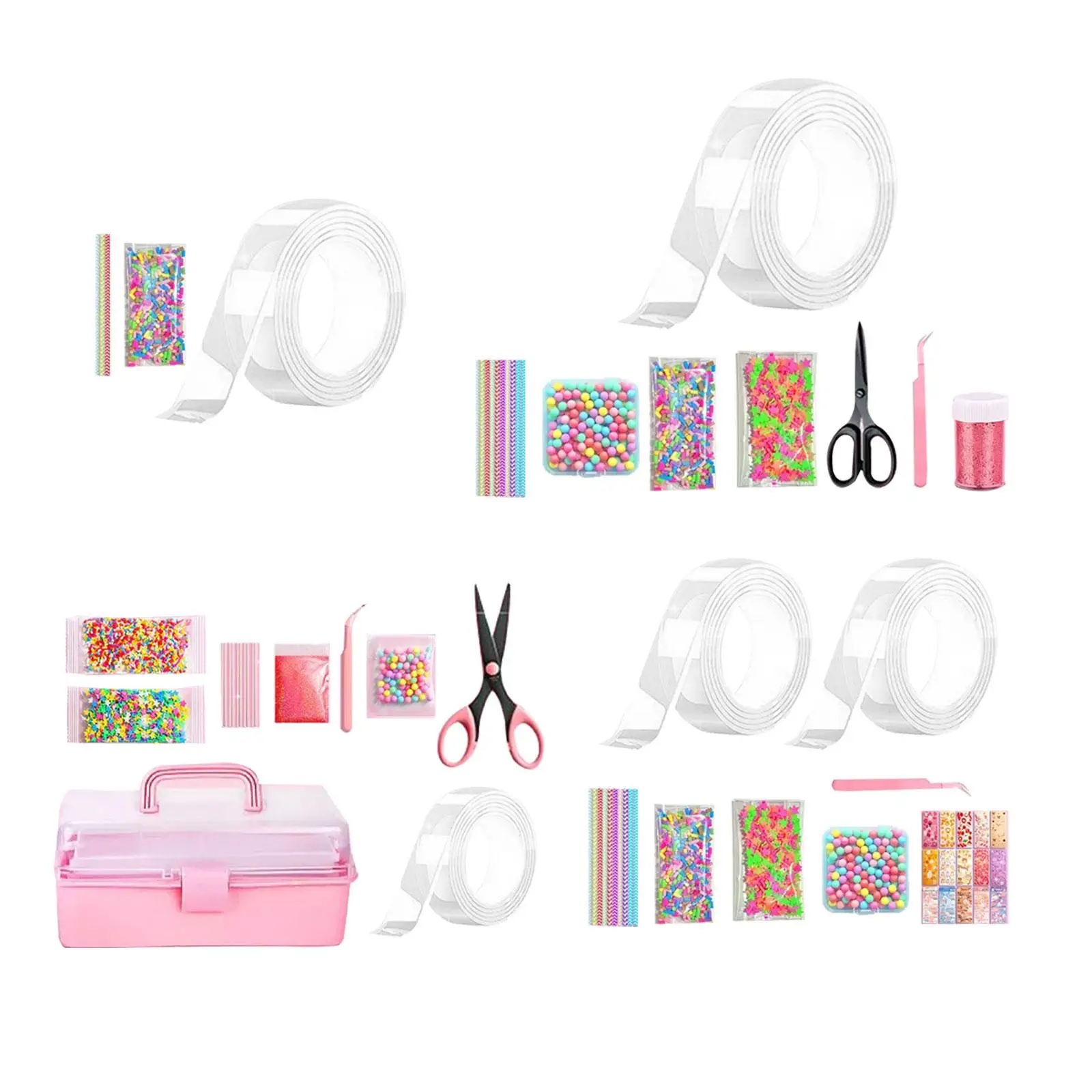 Blow Bubbles Nastro Biadesivo Nastro Impermeabile Antitraccia Nastro Adesivo Forte Nastro Trasparente Nano Giocattolo Sensoriale Educativo