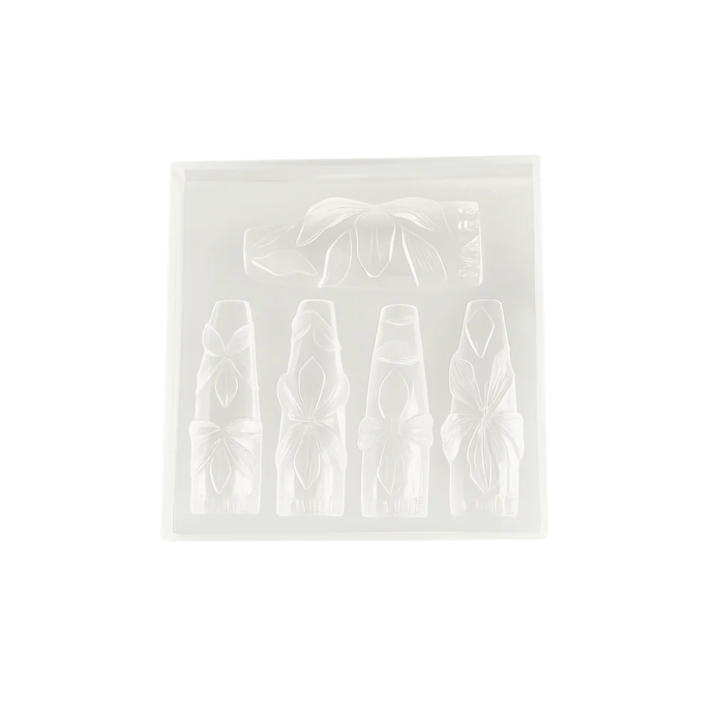 Creative Silicone 3D Flowers Nail Mold DIY Hawaii Hibiscus Nailart Mold Transparent Petal Nail Design Resin Molds Nail Tools