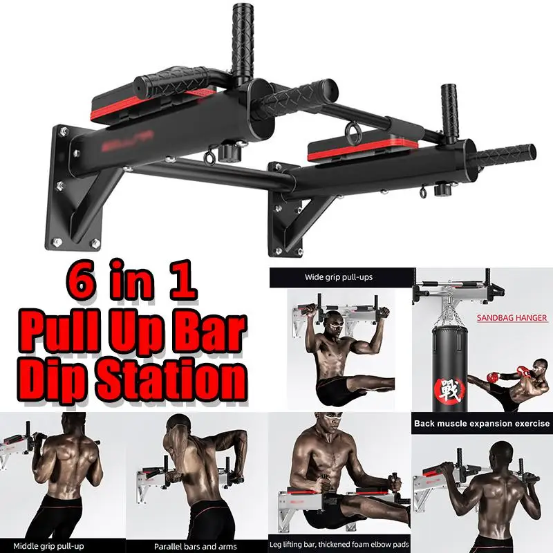 

Wall Mounted Horizontal Bars Multifunction Home Gym Chin Up Indoor Pull Up Training Bar Sport Fitness Equipment Exercise