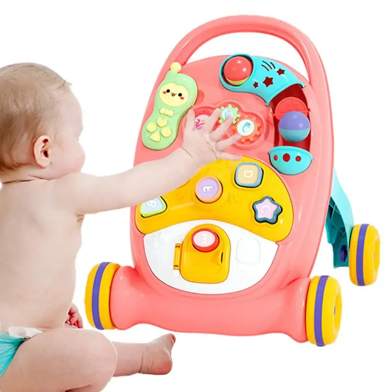 

Push Walker Toy For Babies Activity Walker Multifunctional Anti-O-legs Stroller Adjustable Anti-Rollover Walker Toys Kids