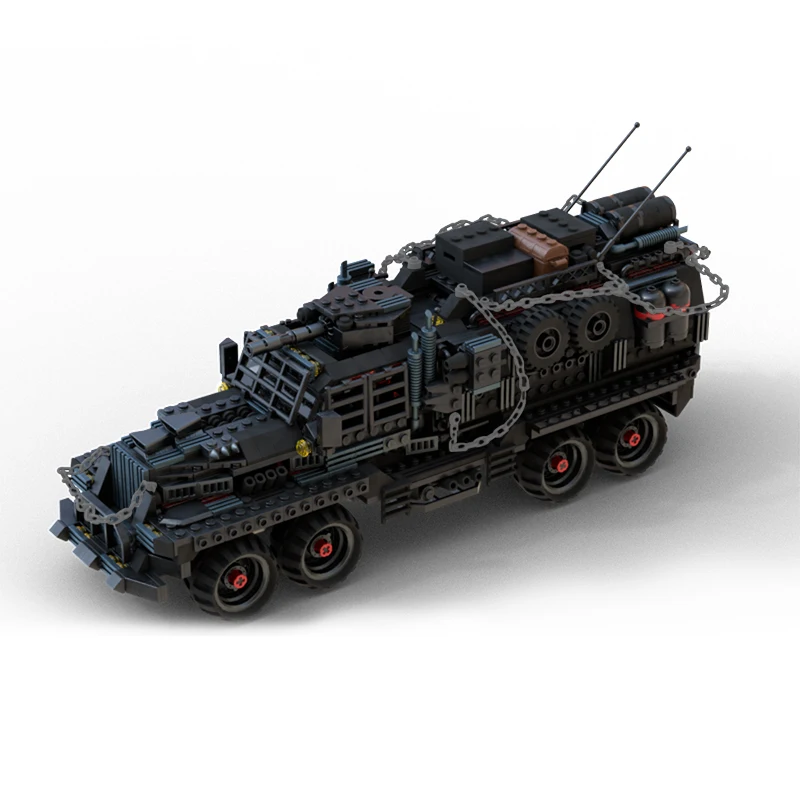 Moc Desert Vehicle For Mad-Max The War Rig Building Blocks Set Waste Land Doom Truck Car Bricks Toys For Children Regali Di Compleanno