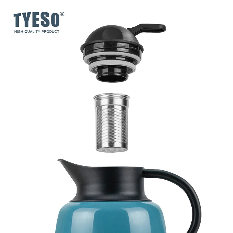 Pumpkin-Shaped Insulated Stainless Steel Thermos with Removable Infuser