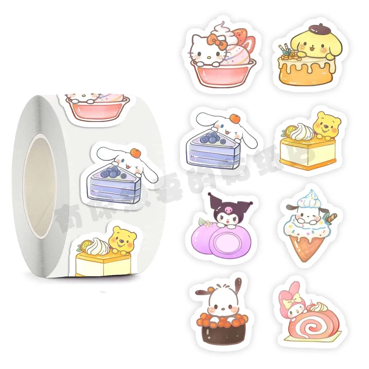 

2023 Новинка 500 шт. Стикеры для гурманов Sanrio INS аниме милое украшение из мультфильма ручной аккаунт наклейки для ноутбука милые игрушки подарки