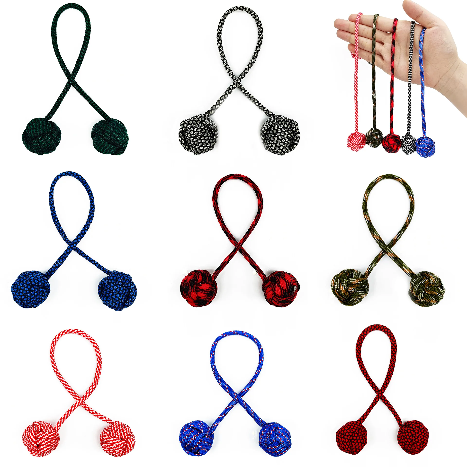 Fidget Beads Skill Begleri Toy Worry Beads Pure Copper Electroplating Finger Skill Paracord Stress Extreme Finger Sports Toy 1PC