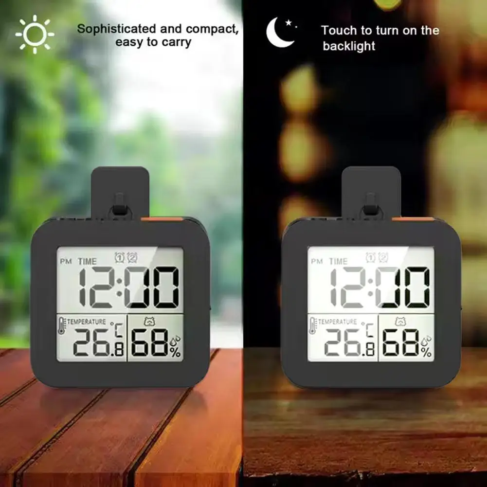 Waterproof Digital Bathroom Clock Shower Timer With Alarm Clocks For Cooking Shower Makeup Timer Function New Backlight Clocks 3