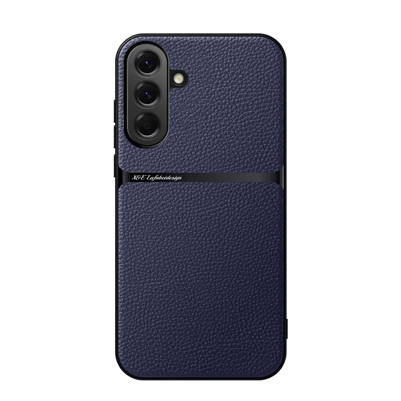 Magnetic PU Leather Ultra-Thin Camera Protection Phone Case with Soft TPU