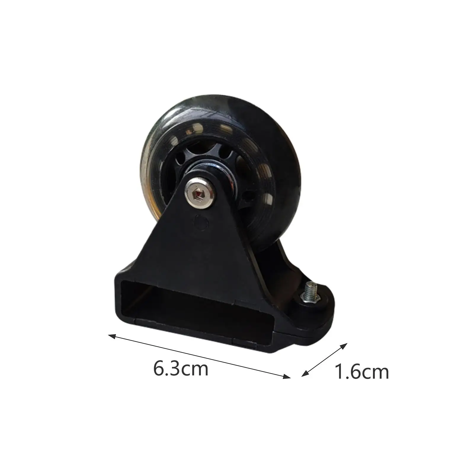 2 Pieces Ladder Leveling Casters Ladder Caster Extension Lightweight Black Replacement Cart Accessories for Shelves Workbench