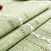 Green Table Runners Boho Rustic Tassels Farmhouse Braided Striped Cotton Linen for Dining Party Holiday Wedding Table Decoration 5