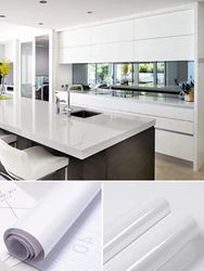 Waterproof Peel and Stick Self - Adhesive Vinyl Wallpaper - 55cmx5m(21inx196in) (B1 Glossy White)