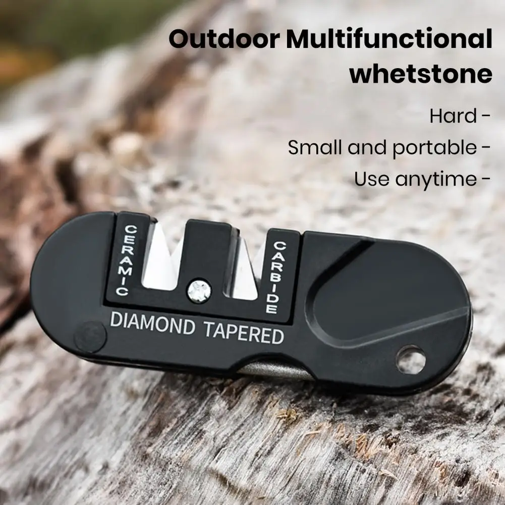 

Mini Cutter Sharpener Portable Diamond-material Whetstone Multifunctional Camping File Cutter Sharpener for Outdoor for Blades