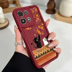 Adorable Cats Design Phone Case Cover with Fun Ladder Eye Pattern for G Stylus 5G 2026 (093JA0201JHN)