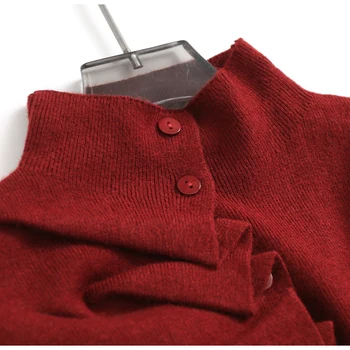 سترة نسائية محبوكة ذات لون سادة لعام 2025 سترة نسائية محبوكة للخريف والشتاء بلوفرات أنيقة ضيقة وأكمام طويلة 6