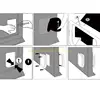 Dog Door for Wall Door Cats Door for Sliding Door Insert Pet Lockable Door for Small Dogs Cats Automatic Closure top sale 3