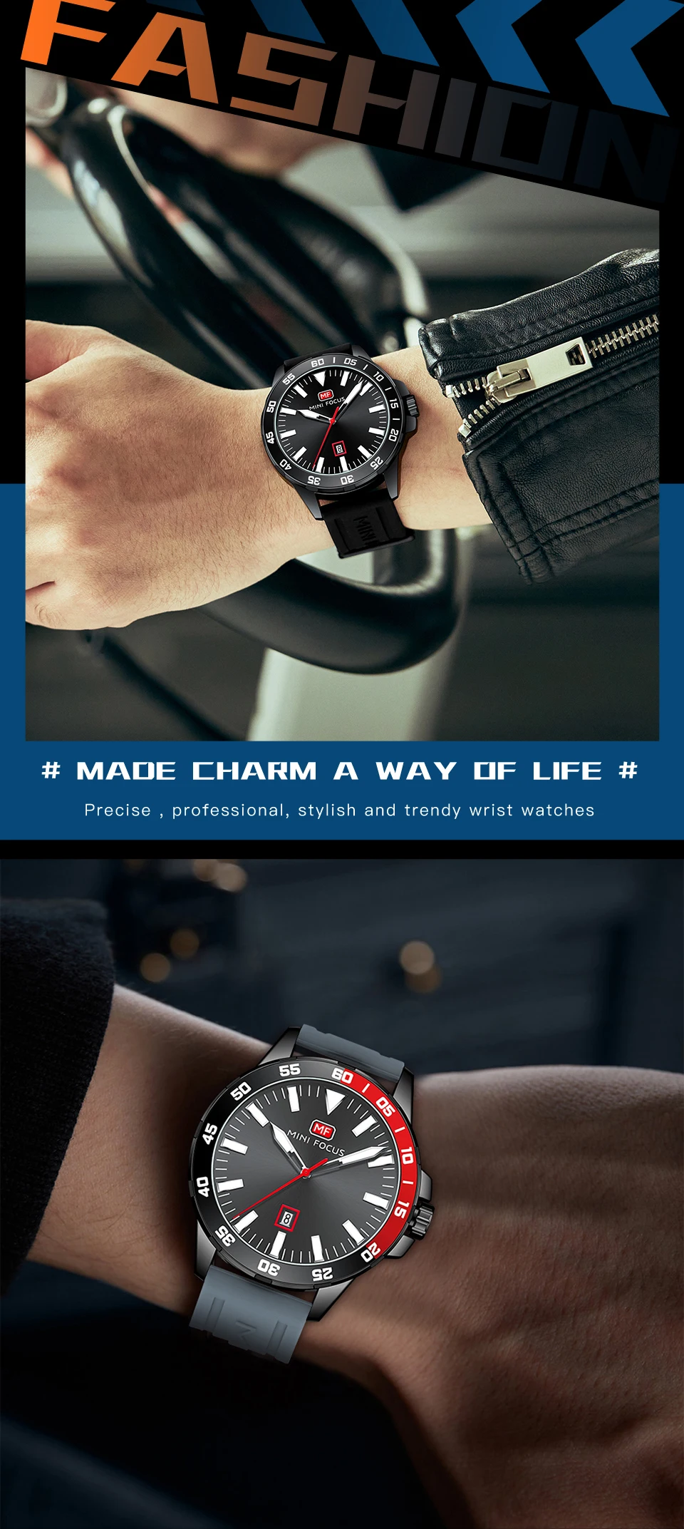 MINI FOCUS Quartz Watch for Men Waterproof_voghion.com