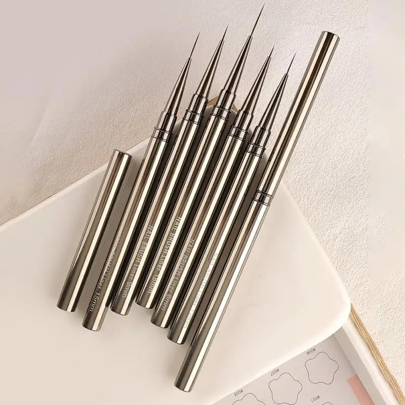 

French Stripe Nail Art Liner Brush Nail Art Liners Striping Brushes 3D Tips Line Stripes Drawing Pen UV Gel Painting