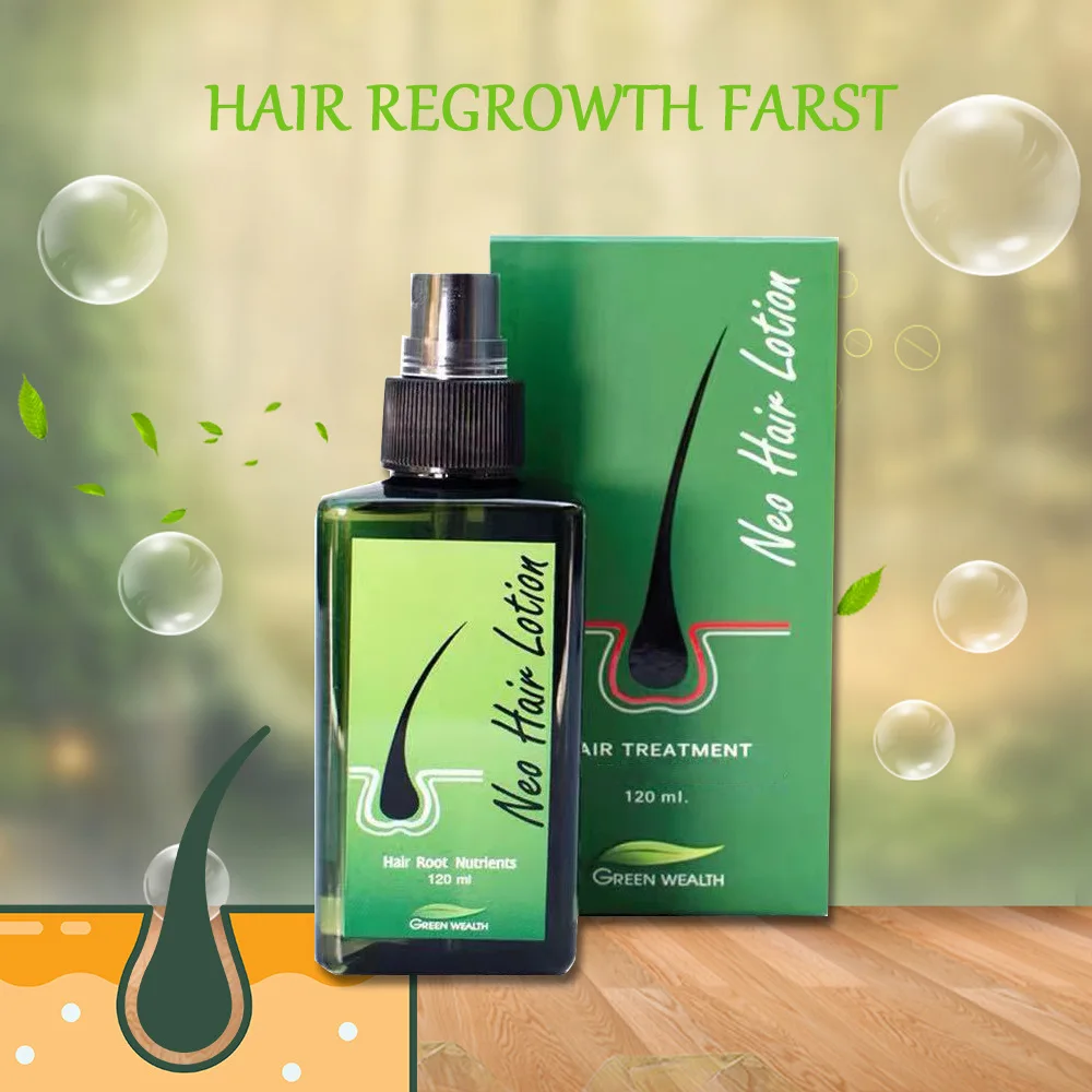 

Neo Hair Lotion 100% Made in Thailand Oil Spray for Hair Growth Longer Beard Anti Hair Loss Treatment Hair Regrowth