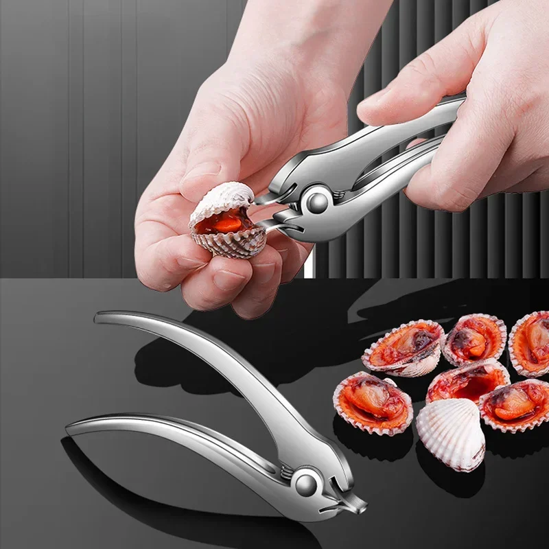 Zinc Alloy Clam Clips Thickened Multi-purpose Shell Clamp Opener Household Portable Durable Seafood Tools Creative Opener Tools