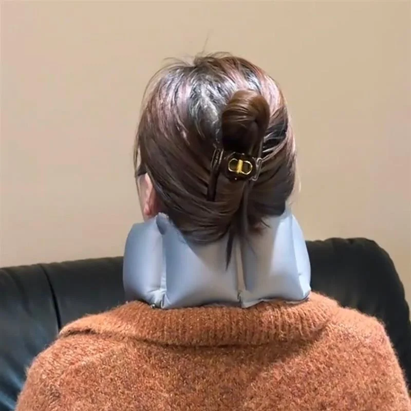 휴대용 에어 목베개 여행 수면 보조 소형 압축 보관 장거리 비행 낮잠 베개 선물 상자