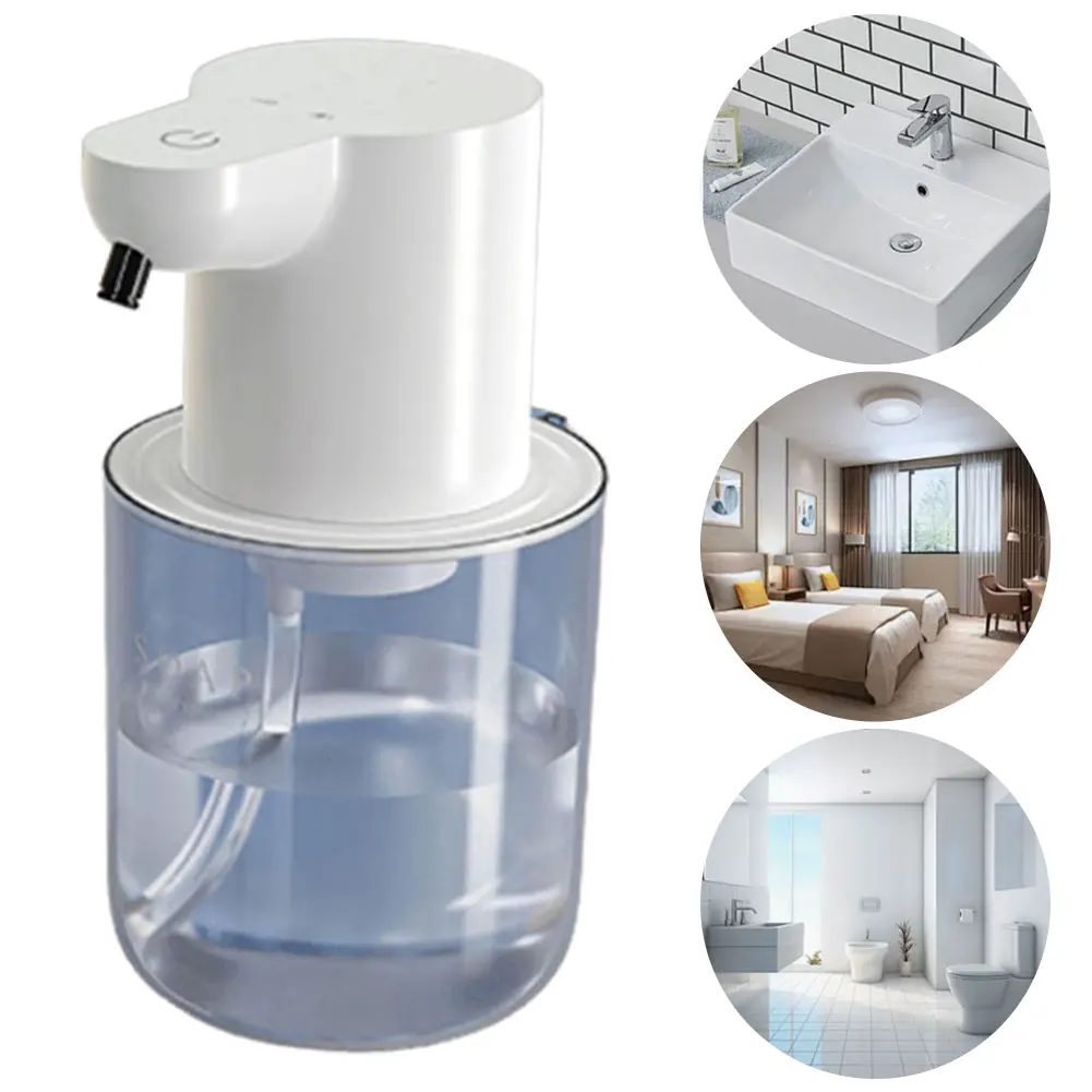 Description Picture 6 of item400ml Dish Soap Dispenser Rechargeable Infrared Sensor Electric Sanitizer Dispenser IPX5 Waterproof Kitchen Bathroom Accessories
