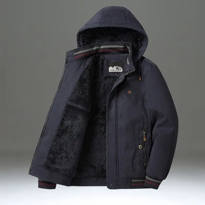 Men's Jackets Parkas Down Light Winter Sweat-shirt Coats Models Bomber Mens Sports Sweat-shirts Cardigan Man Hooded Knitted Coat