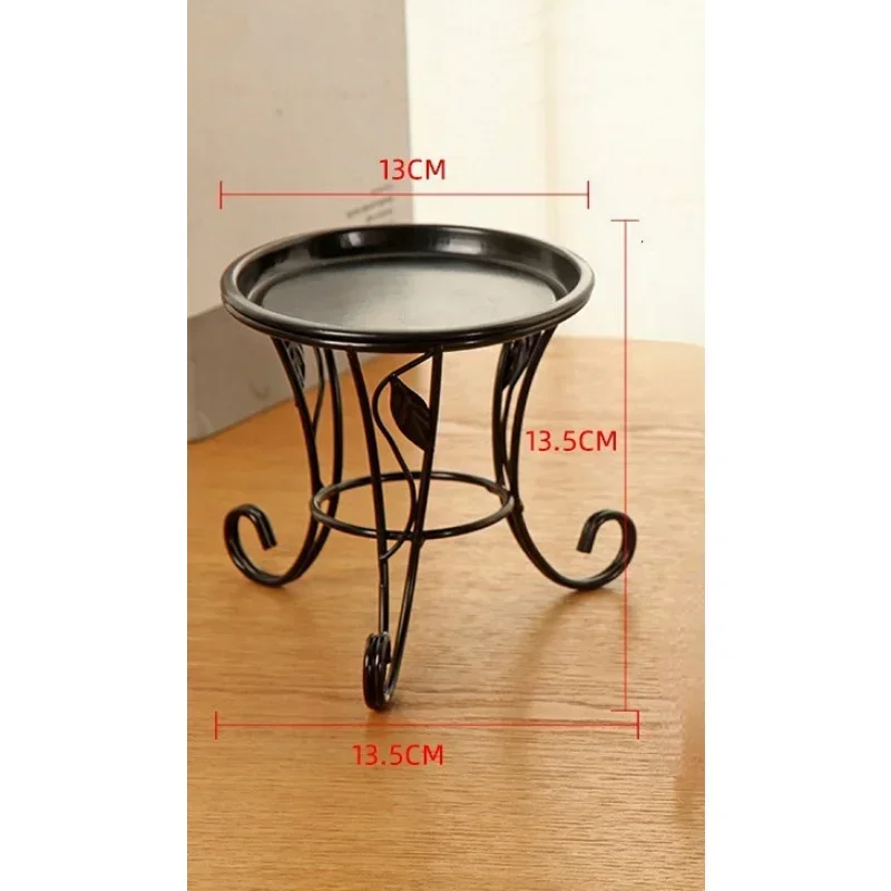 Metal Plant Stands Indoor 13.5cm Tall Vintage Corner Plant Stand Holder & Display Rack For Outdoor Garden