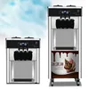 Soft Ice Cream Machine Commercial Fully Automatic Stainless Steel 220V/110V Vertical Sundae Refrigeration Equipments Cone Maker 3