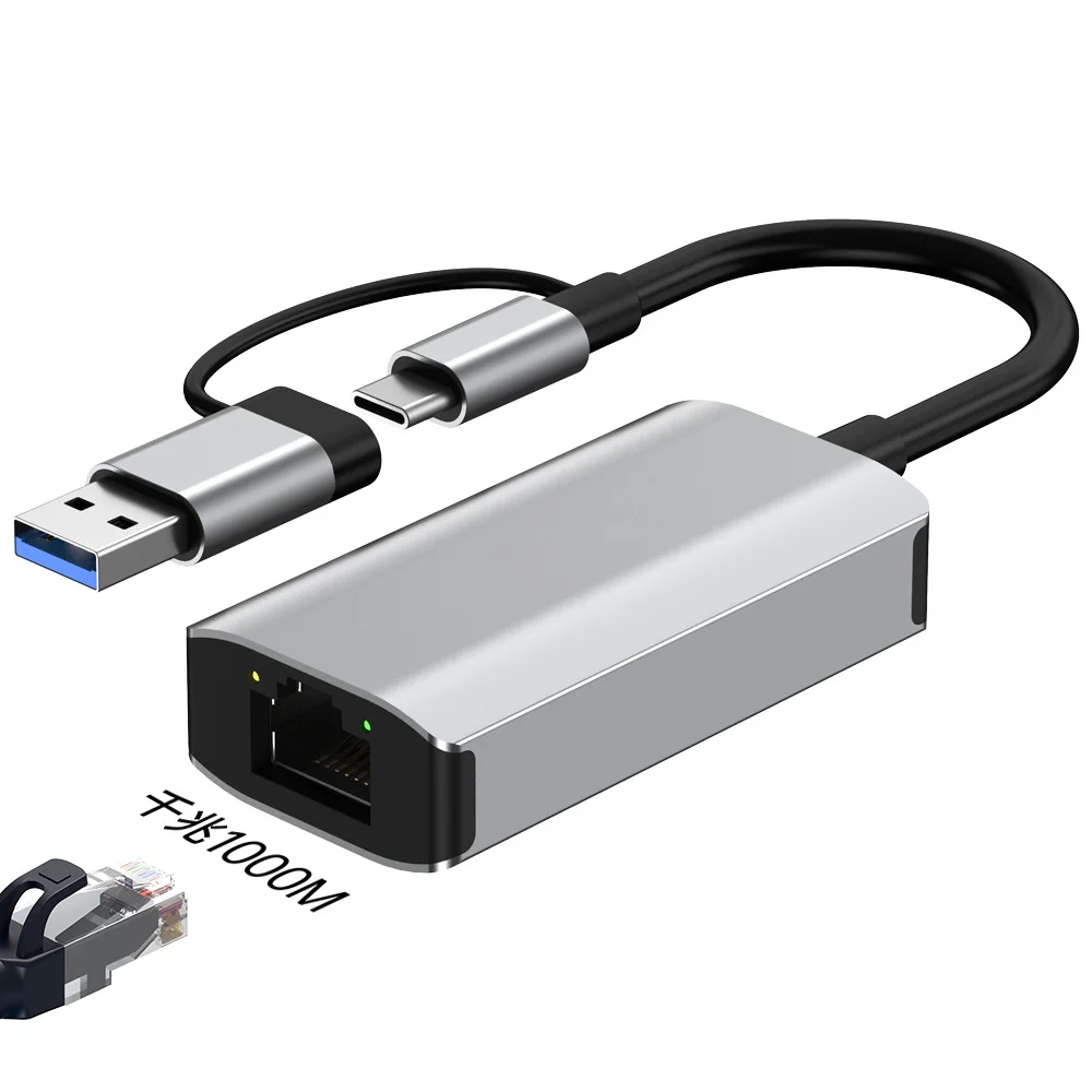 2500 Mbit/s Ethernet-Adapter USB 3.0 Typ C Netzwerkkarte 2,5 G Ethernet Gigabit-Adapter Lan-Karten-Hub für MacBook iPad Win 7/8/10/11 – Detail 8