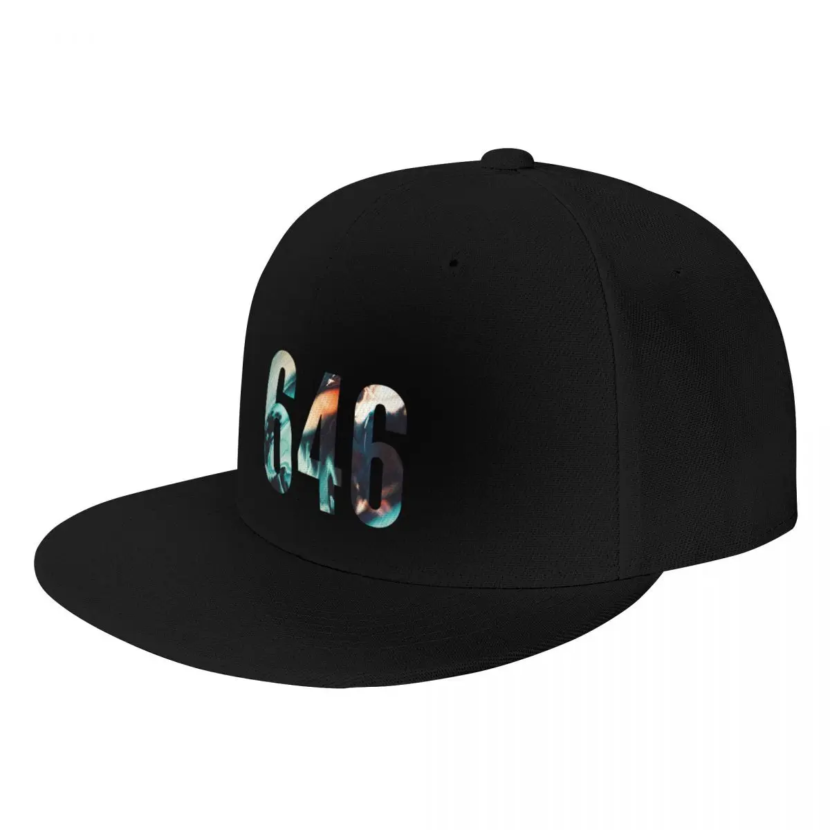 

646 area code zip code location blue yellow Baseball Cap Golf Cap Fashion Beach western Hat Kids Hat Women's Golf Wear Men's