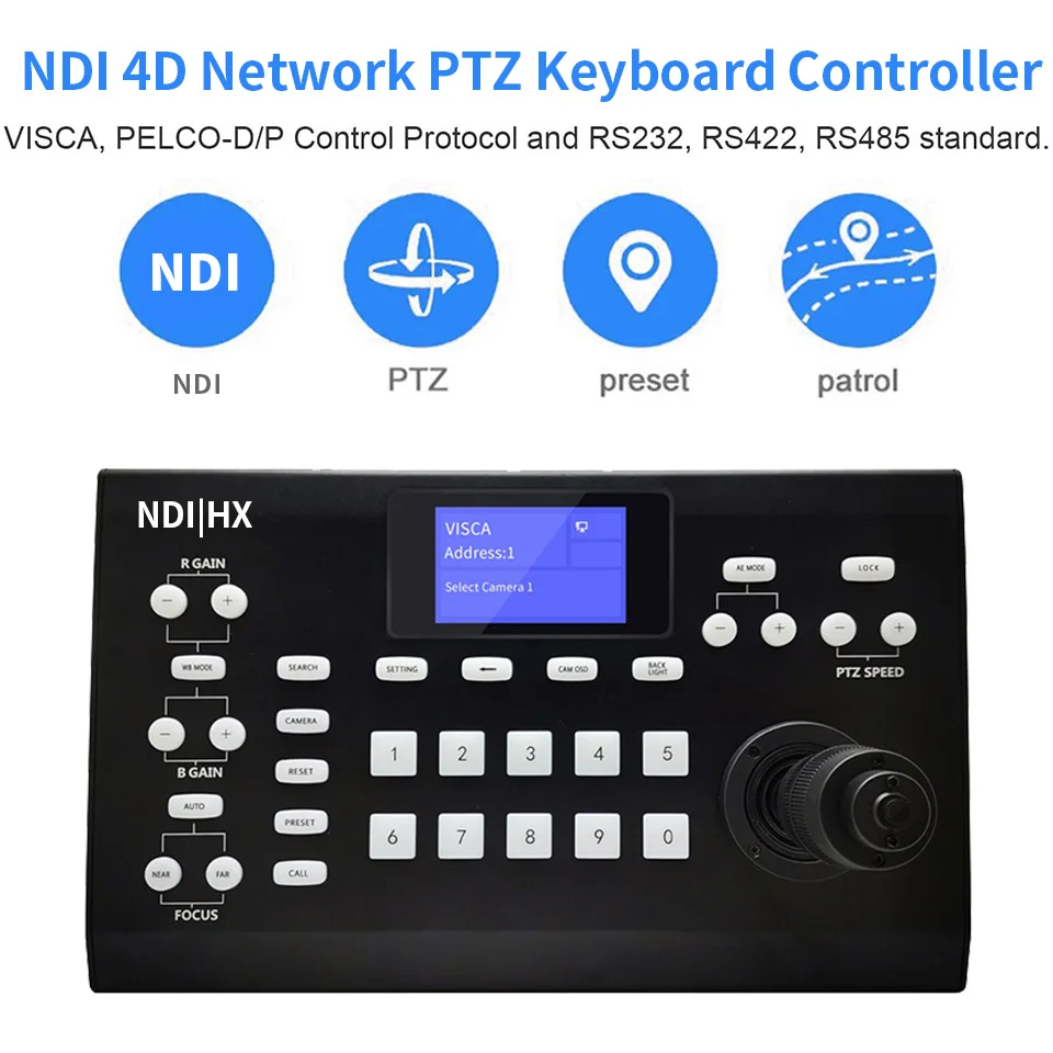 Clavier De Contrôle Caméra PTZ Avec Joystick - Pour Studio Live - Occasion