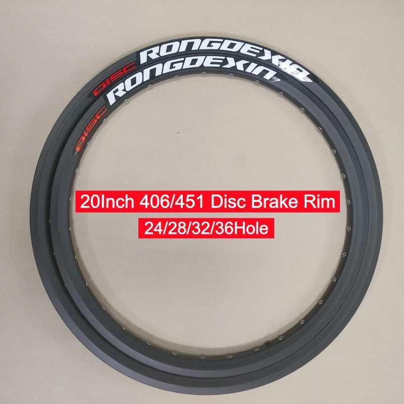 20インチ　451　リム　オールブラック　375g　2本 リムブレーキ対応 1個/2個 20インチMTB自転車ディスクブレーキリム 406/451 リベット付き