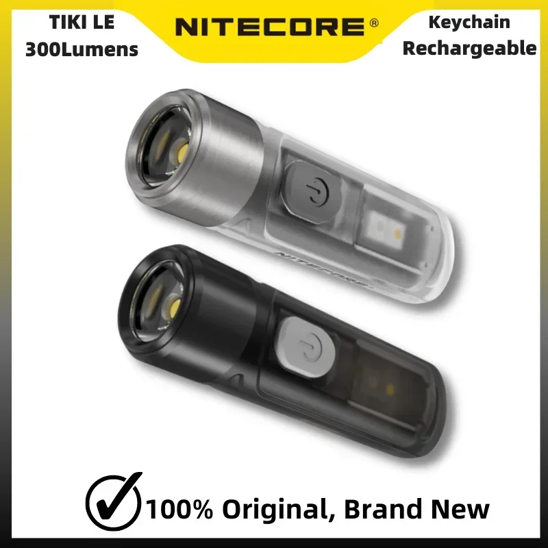 

NITECORE TIKI TIKI LE USB-Rechargeable Keychain Light Triple Lihgt Sources Mini LED Flashlight Built-in Battery