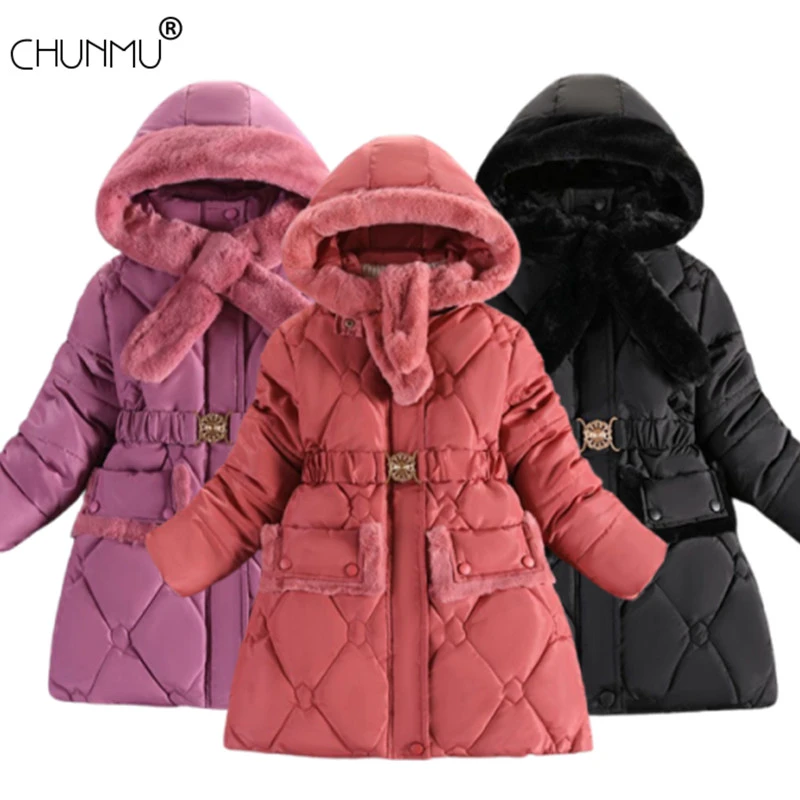 Ropa para pequeñas, chaqueta y prendas de vestir cálidas de manga larga invierno, prendas de vestir acolchadas de algodón, abrigo para niñas pequeñas para Navidad|coated duplex|girls jacket coatcoat gossip girl