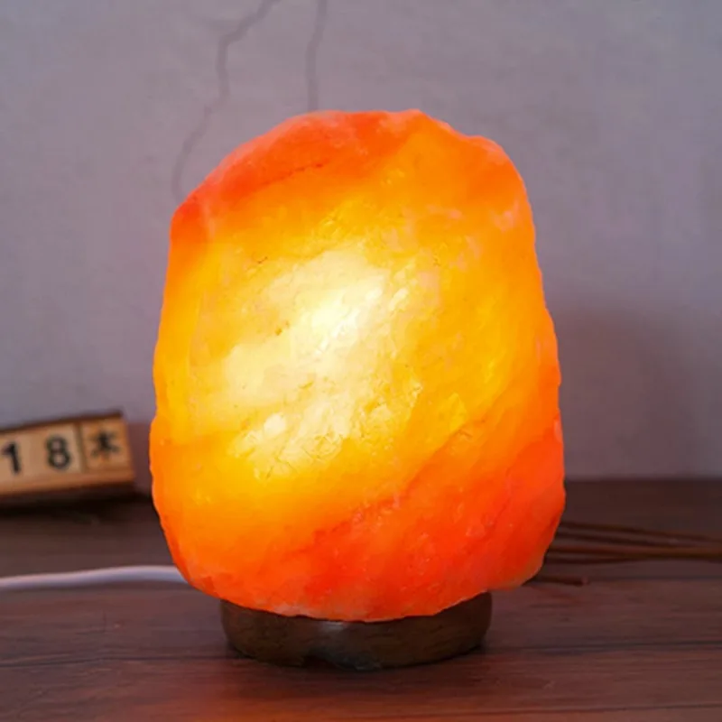 

S-grade natural salt lamp, Himalayan fortune seeking feng shui, bedside lamp, desk lamp, bedroom mineral creative small night la