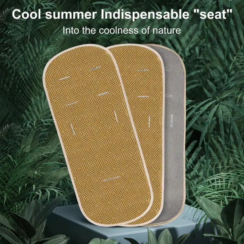 Baby Stroller Liner Baby Car Seat Cooling Cushion Rattan Seat Pad Infant Child Cart Mat Kids Carriage Pram Stroller Accessories