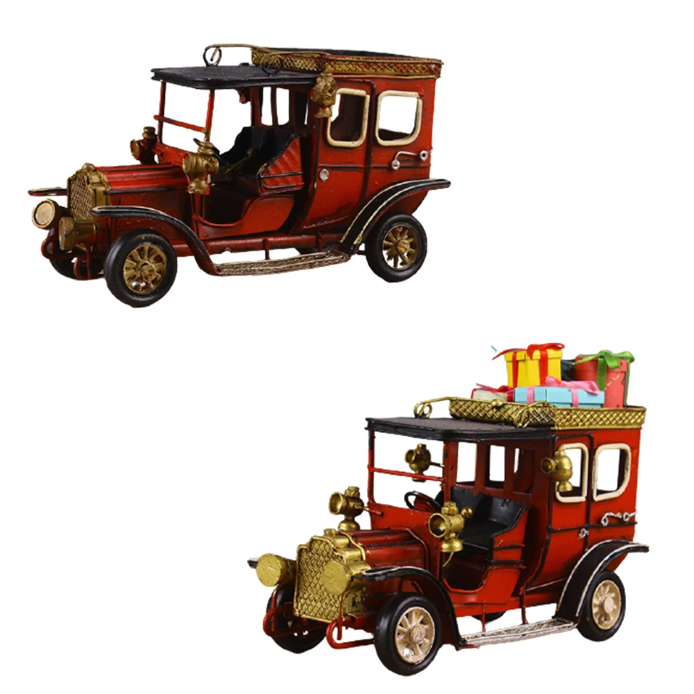 

Ретро жестяная Классическая Миниатюрная модель автомобиля, украшение для гостиной, стойка, Рождественский Декор для дома, подарок для бара, кафе, ресторана