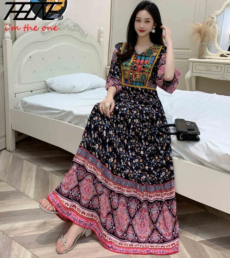 chinese dress ladies India Maxi Dress  Indy Love Boutique